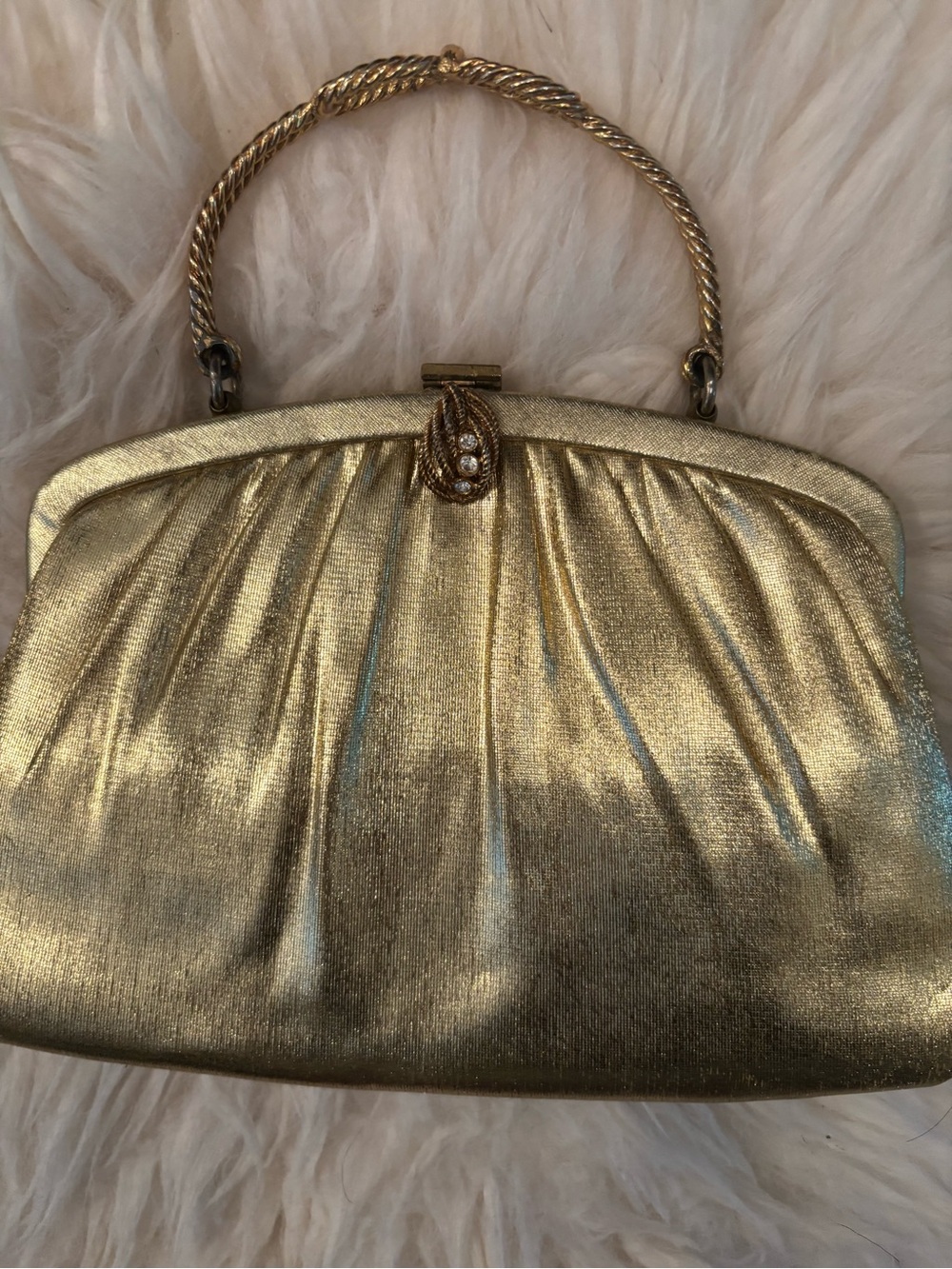 Metallic Gold Evening Handbag VINTAGE